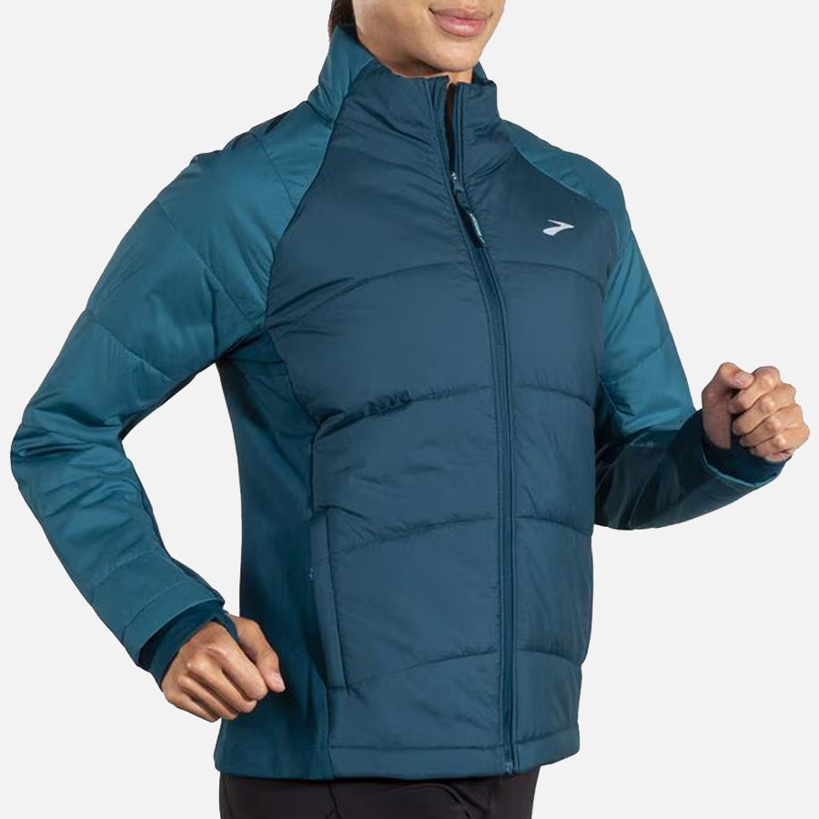 Brooks Women s Shield Hybrid Jacket 3.0 Size M Blue