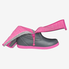Load image into Gallery viewer, Billy Rain Boots (Grey/Fuchsia)