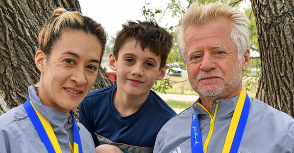 She inspired him to start running. He inspired her not to stop