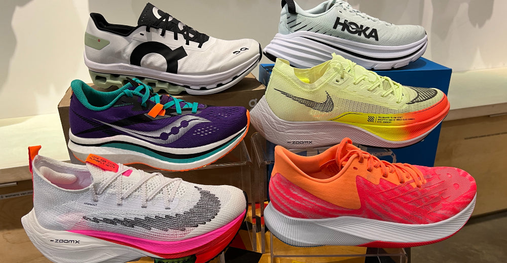 Brainsport has six different makes of carbon shoes in store.