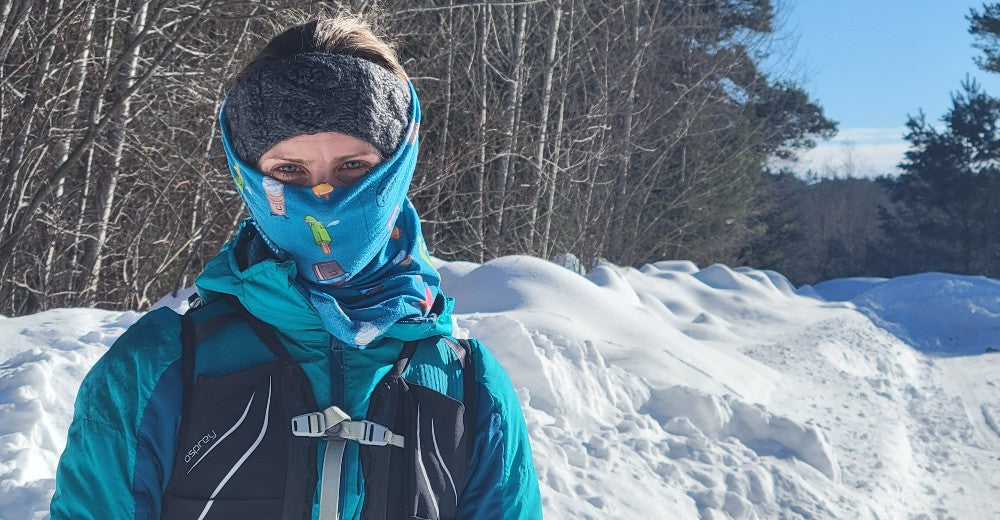 Andrea Hill dressed for a run commute.