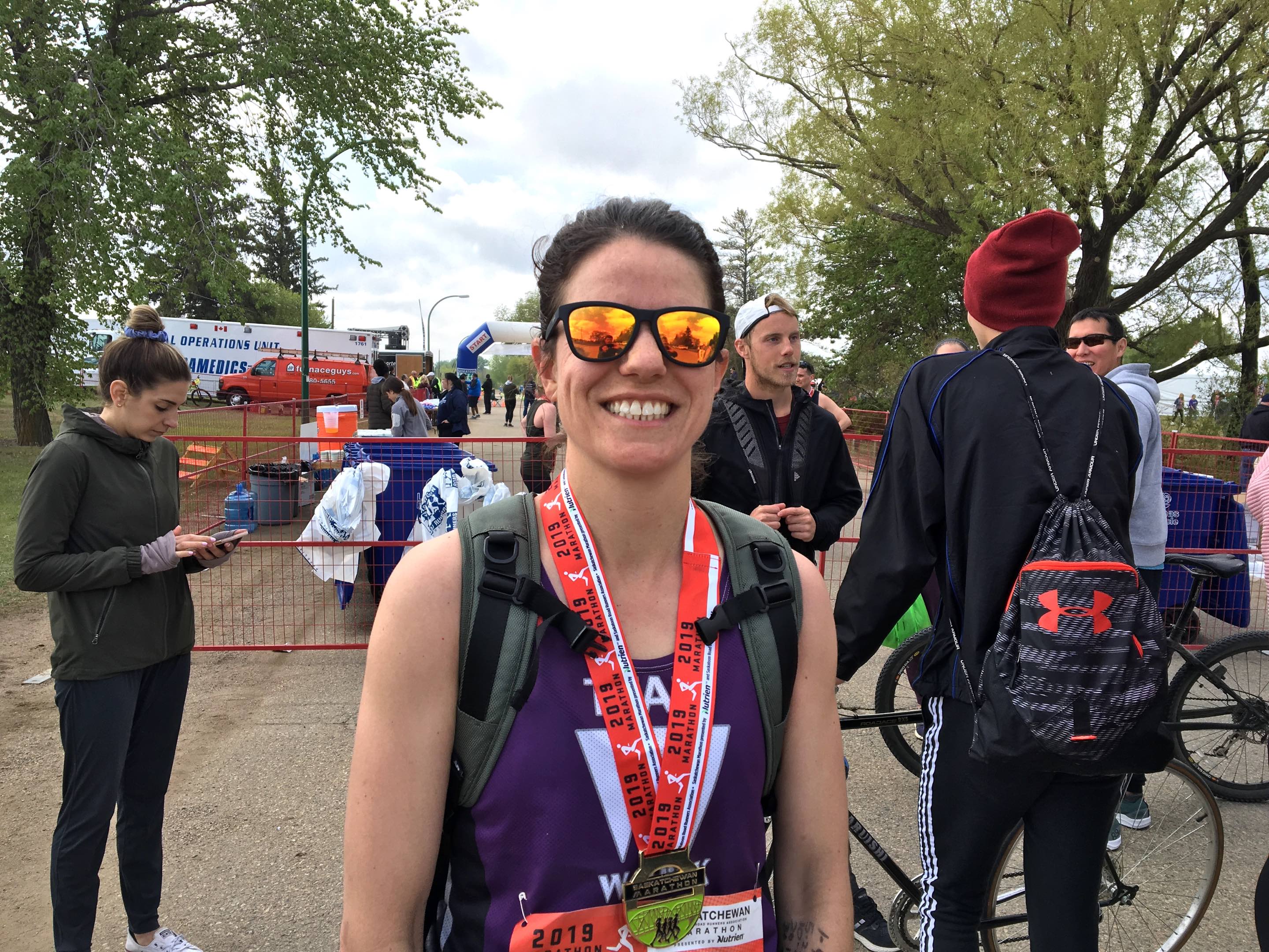 Sask Marathon victor balances training with family life