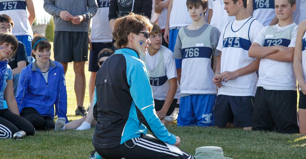 Janet Christ coaches young athletes.
