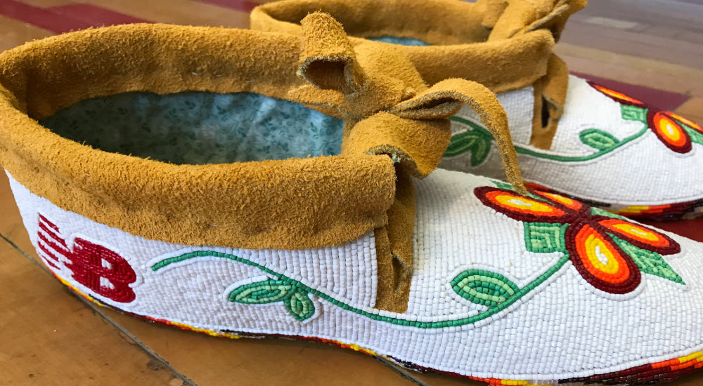 Full beaded moccasins honour special guests
