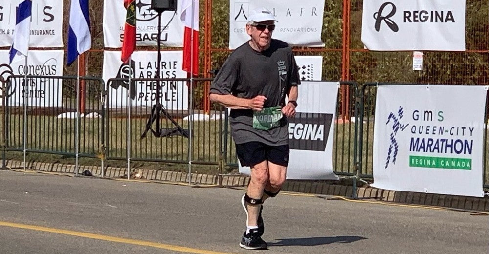 Norman Deutscher at the 2022 Queen City Marathon race weekend.