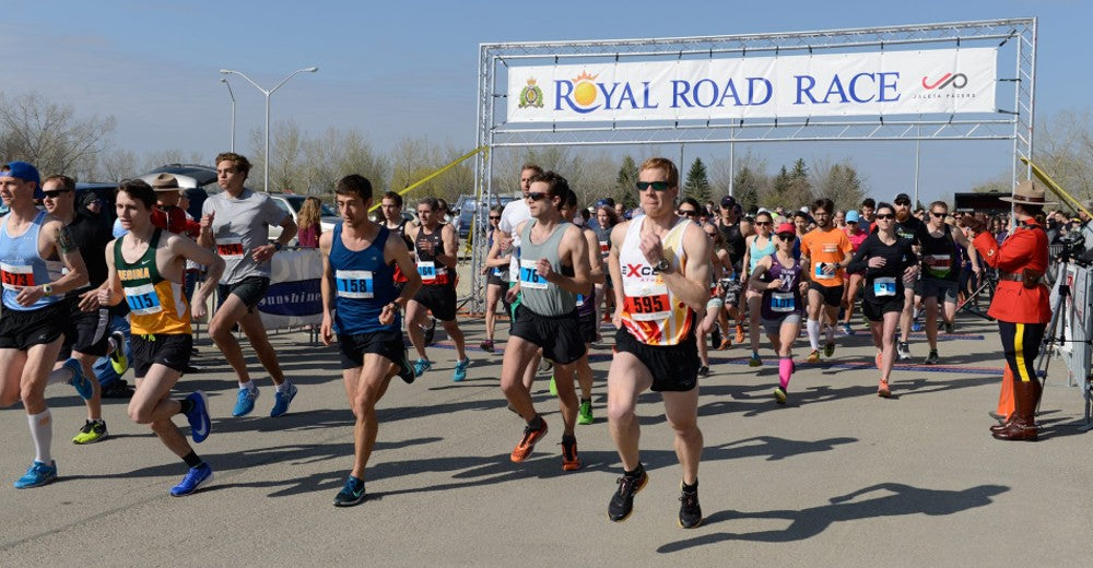 Scenes from the start of the 2018 Royal Road Race.