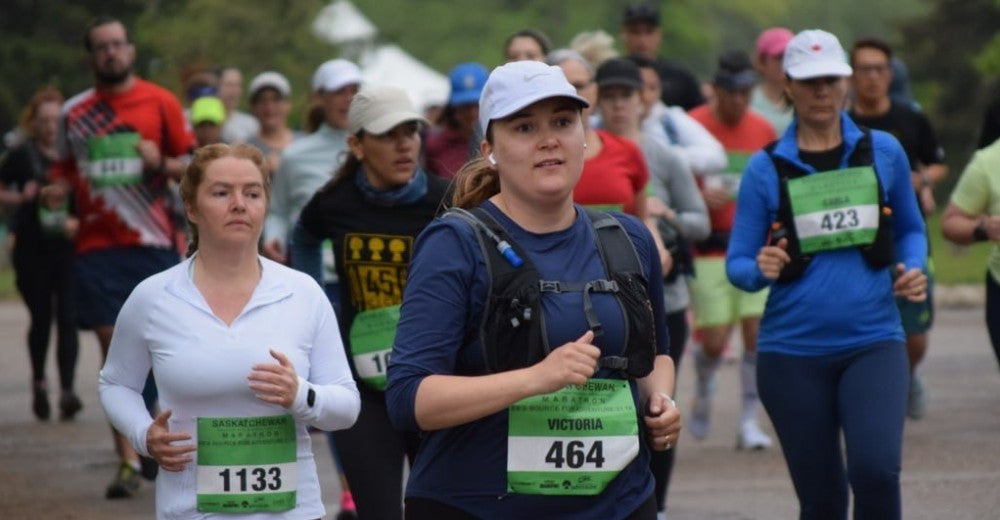Runners compete in the 2023 Saskatchewan Marathon weekend.