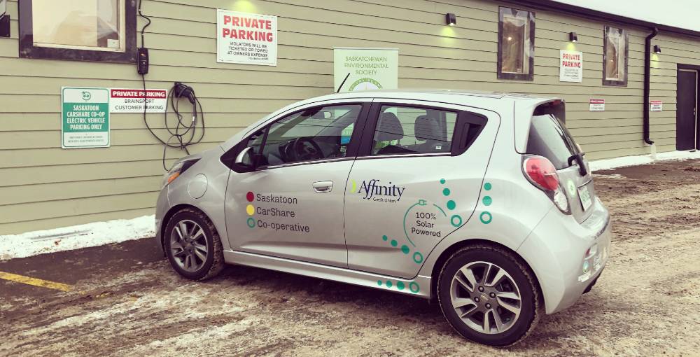 Electric car-share vehicle finds home at Brainsport