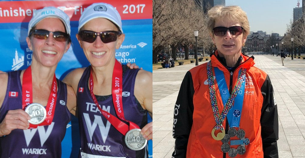 From left: Kelly Mulligan, Nicole Bletsky and Bette Boechler on their journey to complete the six Abbott Marathon World Majors.