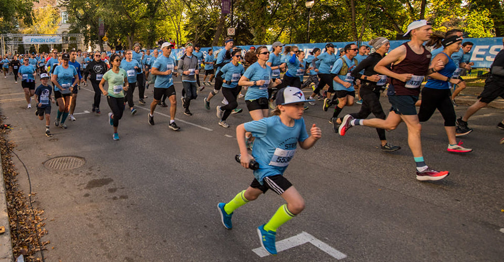 Runners participate in Step Up for Mental Health.