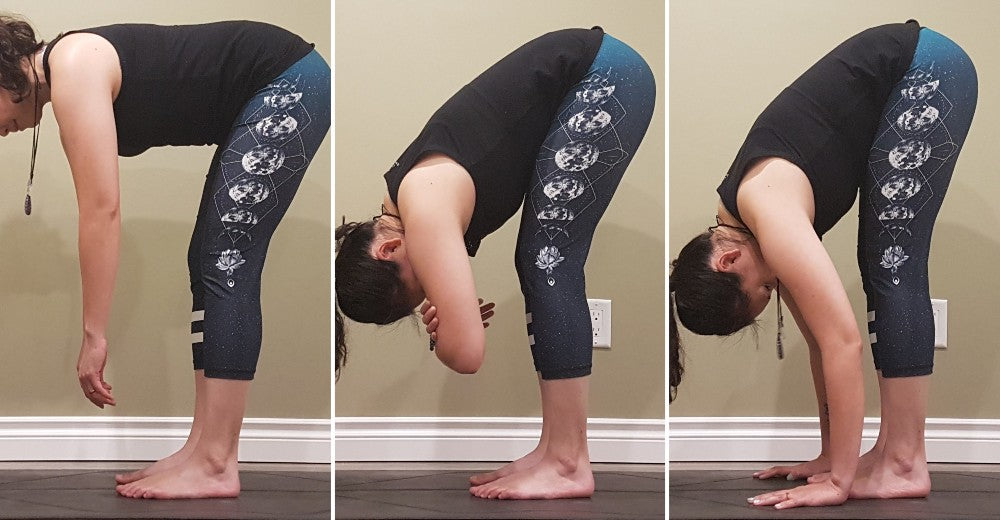 Jackie Lai demonstrates the Ragdoll pose.
