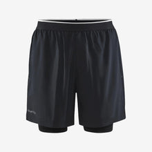 Load image into Gallery viewer, Men&#39;s ADV Essence Perforated 2n1 Stretch Shorts (Black)