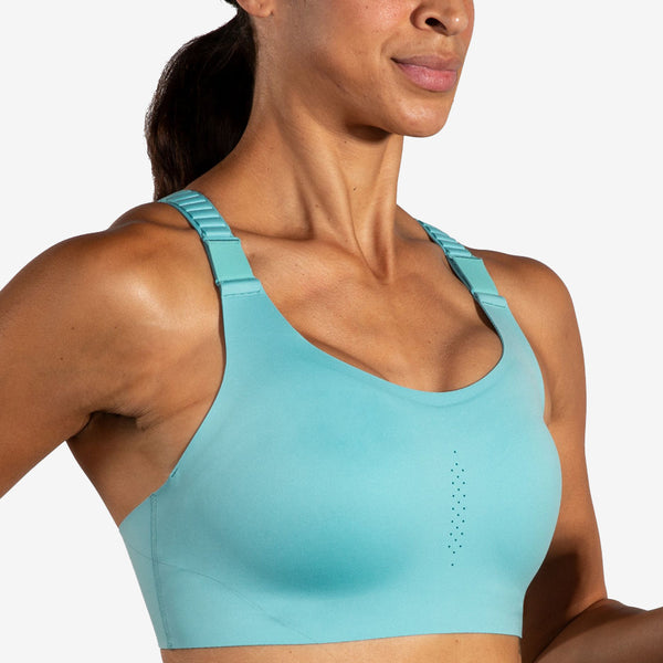 Dare Racerback Run Sports Bra (Aqua)