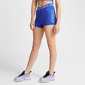 Women's Nike Mid-Rise 3" Graphic Shorts (Blue)