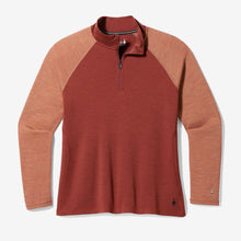 Load image into Gallery viewer, Women&#39;s Classic Thermal Merino Base Layer 1/4 Zip Plus (Pecan Brown Heather)