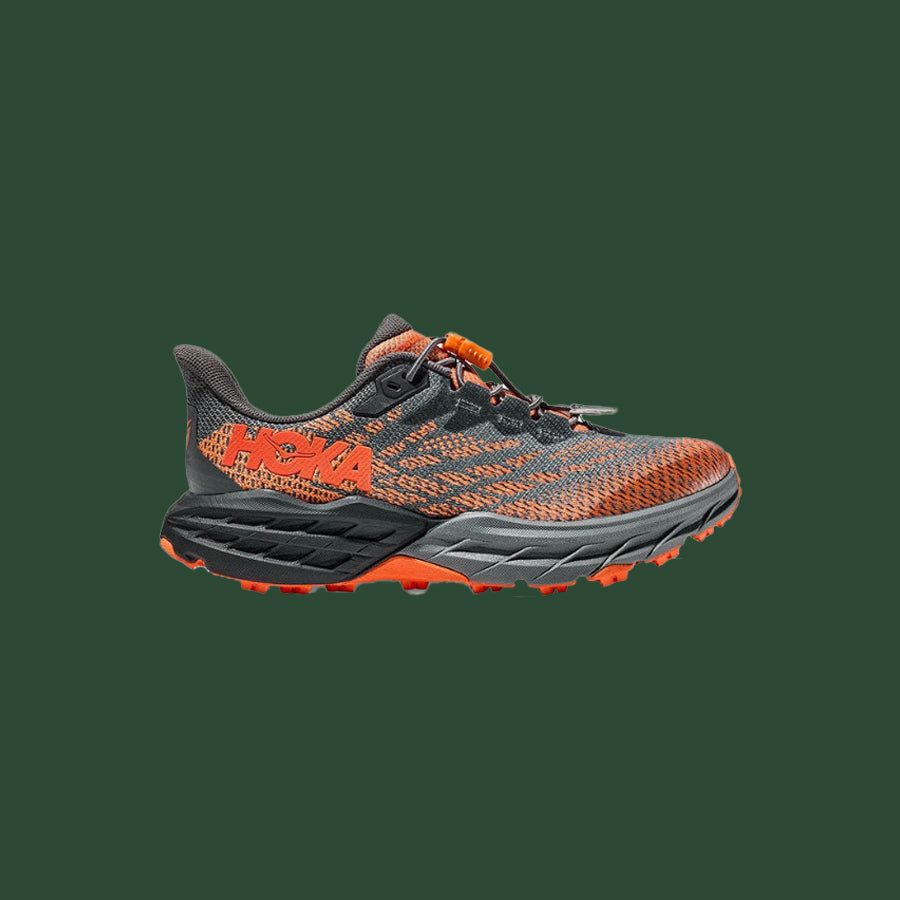 Kids' Speedgoat 5 (Castlerock/Vibrant Orange)