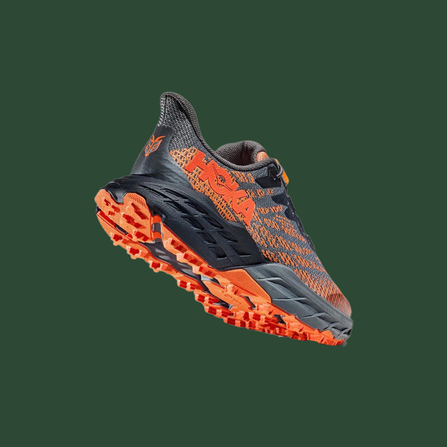 Kids' Speedgoat 5 (Castlerock/Vibrant Orange)