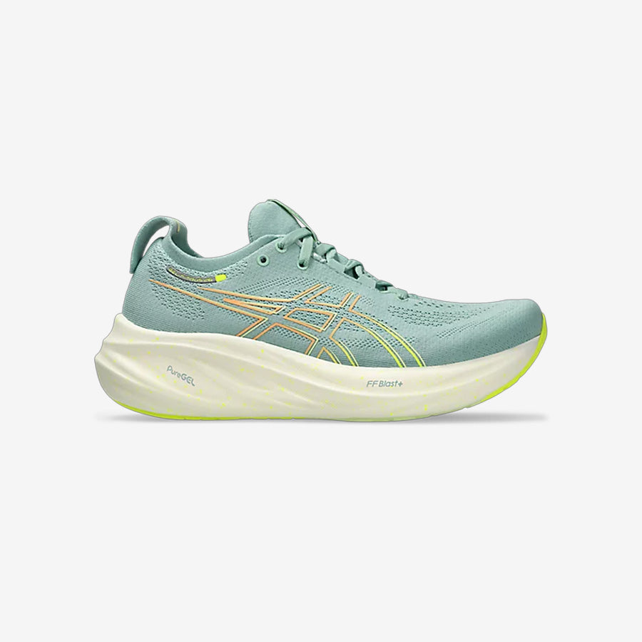 Asics Women s Gel Nimbus 26 Light Celadon Safety Yellow 6.5 B