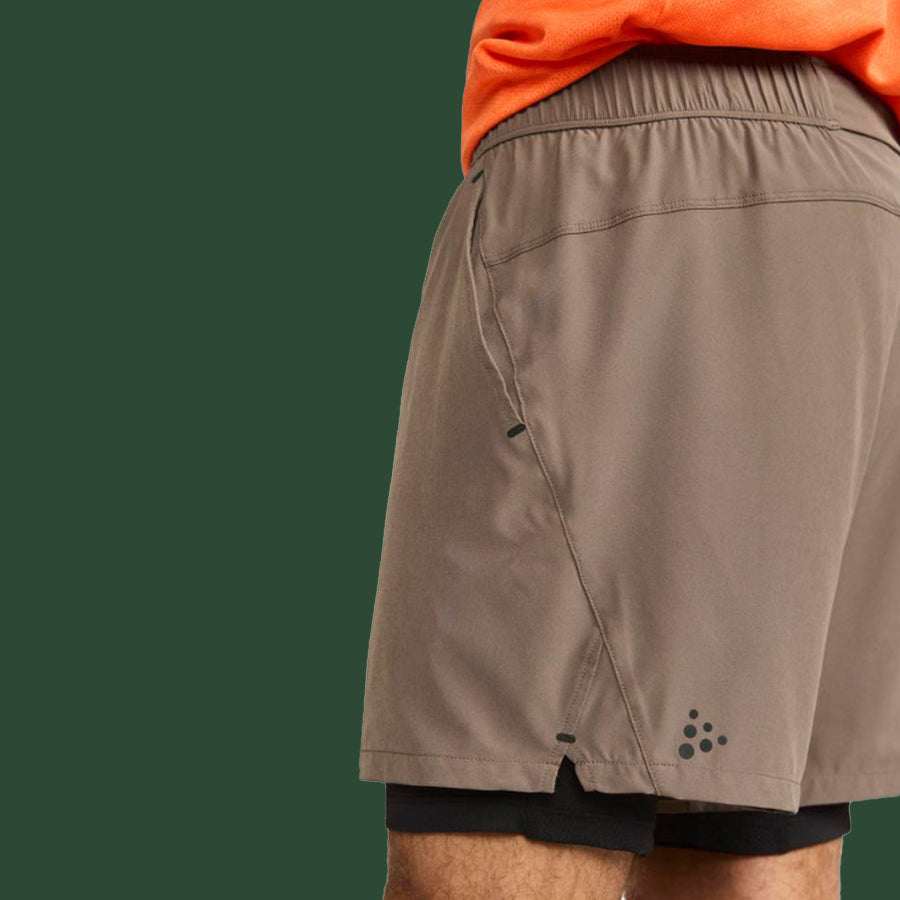 Men's ADV Essence 2n1 Stretch Shorts (Dark Clay)