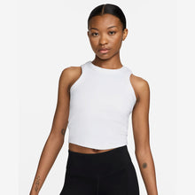 Load image into Gallery viewer, Nike One Fitted Women&#39;s Dri-FIT Cropped Tank Top (White)