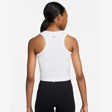 Load image into Gallery viewer, Nike One Fitted Women&#39;s Dri-FIT Cropped Tank Top (White)