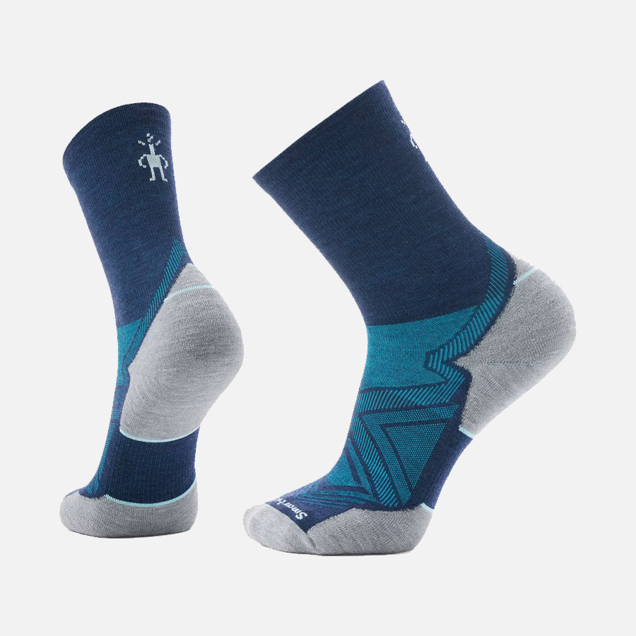 Run Targeted Cushion Mid Crew Socks (Deep Navy)