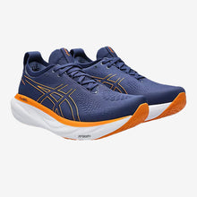 Load image into Gallery viewer, Men&#39;s Gel-Nimbus 25 (Deep Ocean/Bright Orange)