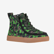 Load image into Gallery viewer, Toddler Green Dino BILLY Classic Lace High Tops Wide