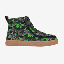 Load image into Gallery viewer, Kids Green Dino BILLY Classic Lace High Tops Medium