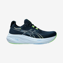 Load image into Gallery viewer, Men&#39;s Gel-Nimbus 26 Wide 2E (French Blue/Electric Lime)