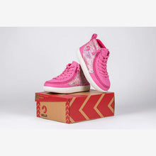 Load image into Gallery viewer, Kids&#39; Fuchsia Snake BILLY Classic D|R II High Tops Wide