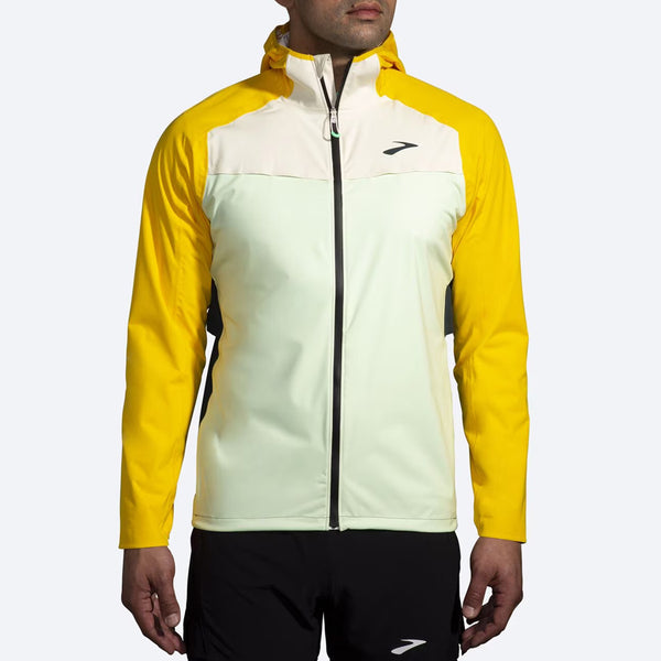 Men's High Point Waterproof Jacket (Glacier Green/Ecru/Lemon)