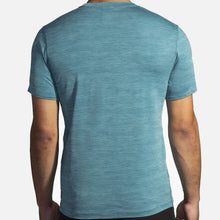 Load image into Gallery viewer, Men&#39;s Luxe Short Sleeve (Heather Storm Blue)