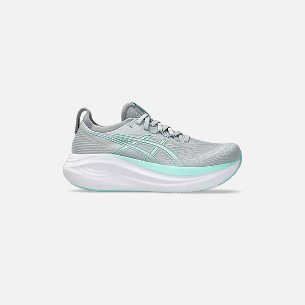 Womens Gel Nimbus 27 (Piedmont Grey/Iluminate Mint)