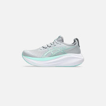 Load image into Gallery viewer, Womens Gel Nimbus 27 (Piedmont Grey/Iluminate Mint)