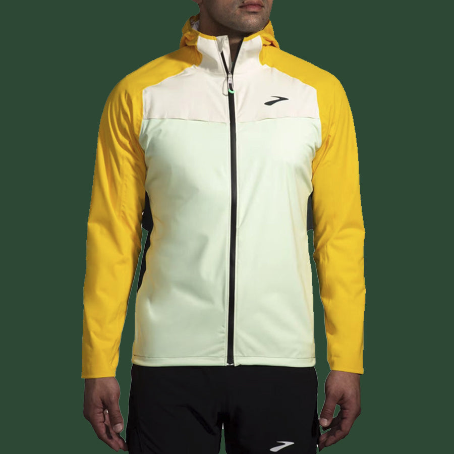 Men's High Point Waterproof Jacket (Glacier Green/Ecru/Lemon)