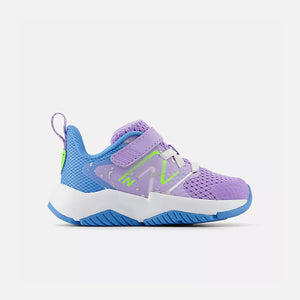 Toddlers' Rave Run v2 Bungee Lace with Top Strap (Lilac Glo/Sky Blue/Pixel Green)