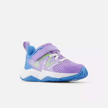 Load image into Gallery viewer, Toddlers&#39; Rave Run v2 Bungee Lace with Top Strap (Lilac Glo/Sky Blue/Pixel Green)