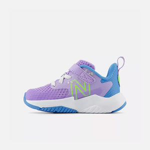 Toddlers' Rave Run v2 Bungee Lace with Top Strap (Lilac Glo/Sky Blue/Pixel Green)