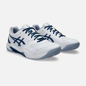 Men's Gel-Dedicate 8 Wide 2E (White/Mako Blue)