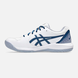 Men's Gel-Dedicate 8 Wide 2E (White/Mako Blue)