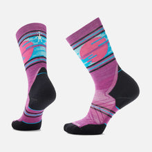 Load image into Gallery viewer, Women&#39;s Trail Run Targeted Cushion Sunset Trail Crew Socks