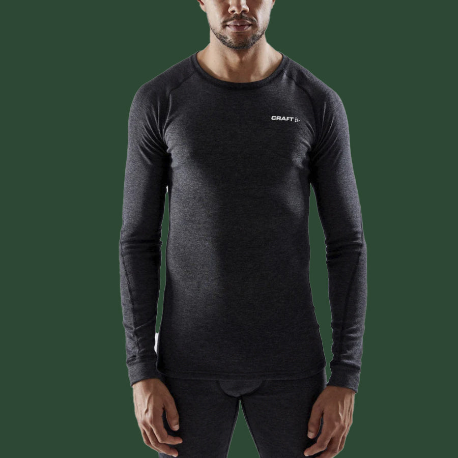 Men's Core Merino Set (Black Melange)