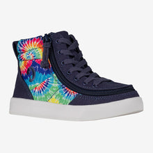 Load image into Gallery viewer, Kids&#39; Navy Tie Dye BILLY Street High Tops