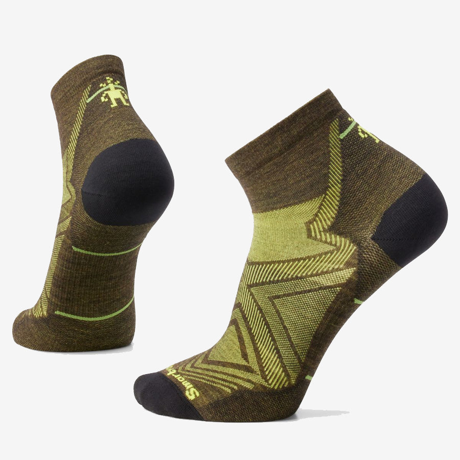 Run Zero Cushion Ankle Socks (Military Olive)