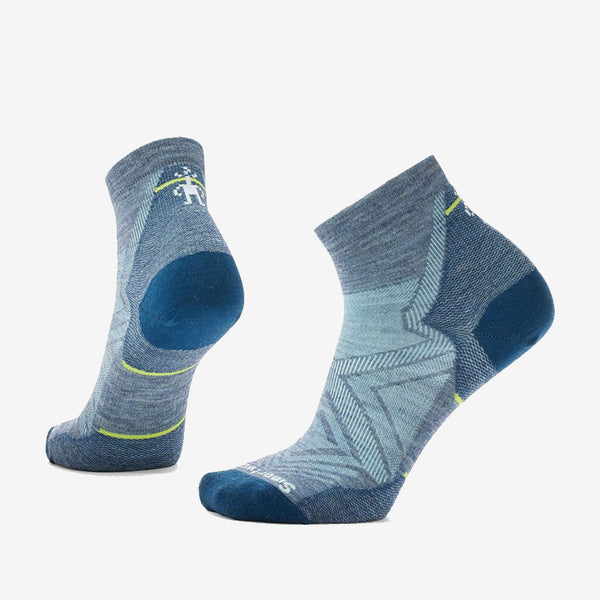Women's Run Zero Cushion Ankle Socks (Pewter Blue)