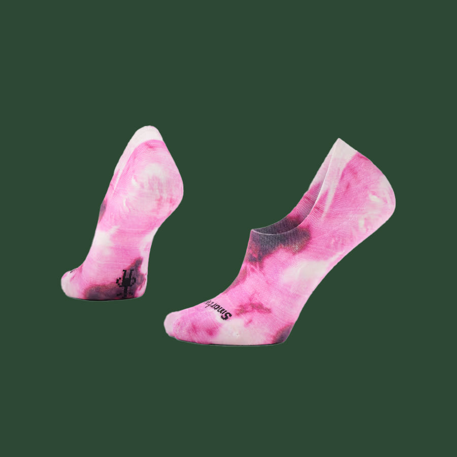 Everyday Far Out Tie Dye Print No Show (Power Pink)