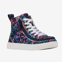 Load image into Gallery viewer, Kids&#39; Sasha Splatter BILLY Classic Lace High Tops Medium