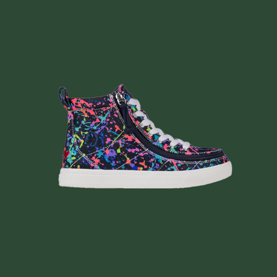 Kids' Sasha Splatter BILLY Classic Lace High Tops Medium