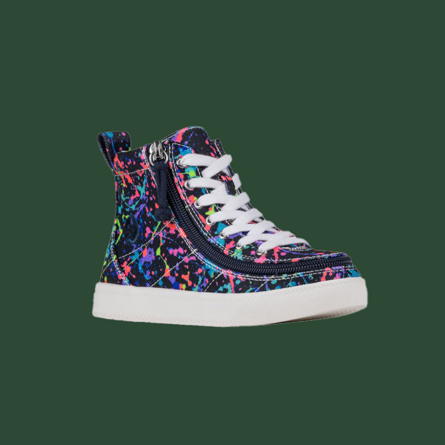 Kids' Sasha Splatter BILLY Classic Lace High Tops Medium